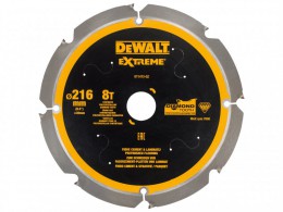DEWALT Extreme PCD Fibre Cement Saw Blade 216 x 30mm x 8T £89.95